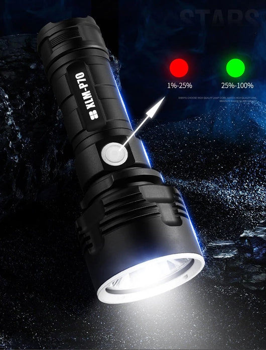 Linterna LED Recargable Ultra Potente con Enfoque Ajustable - Image 7