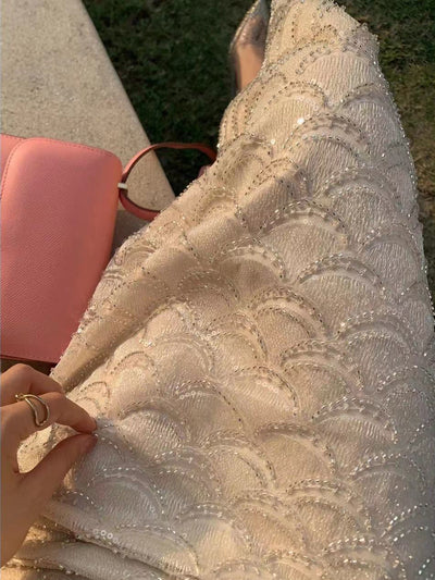 Falda Brillante con Lentejuelas en Abanico Efecto Escama - Image 11