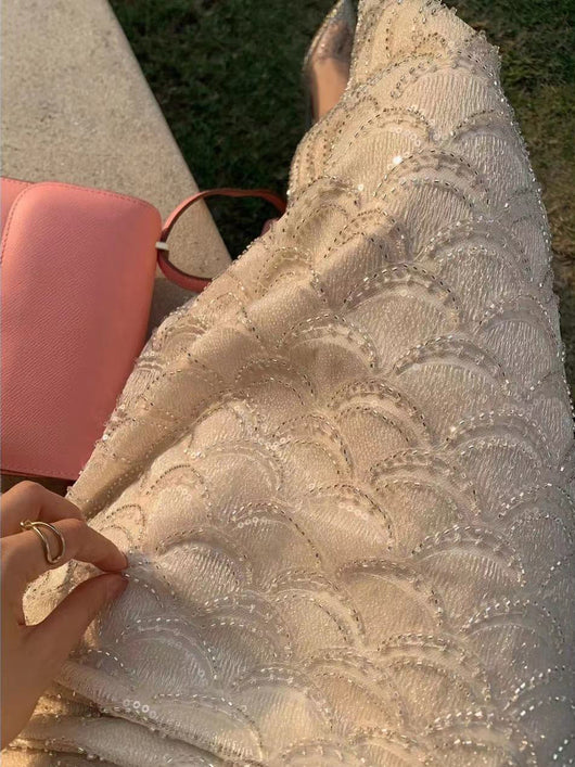 Falda Brillante con Lentejuelas en Abanico Efecto Escama - Image 11