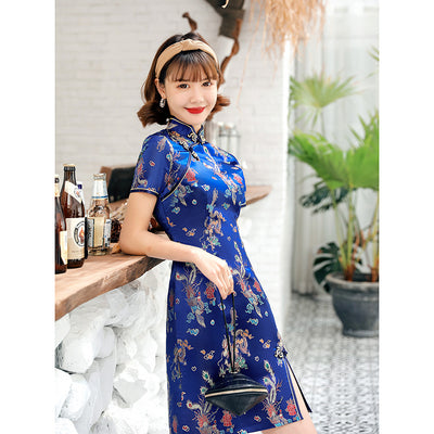 Vestido Cheongsam Tang Moderno para Verano - Image 4