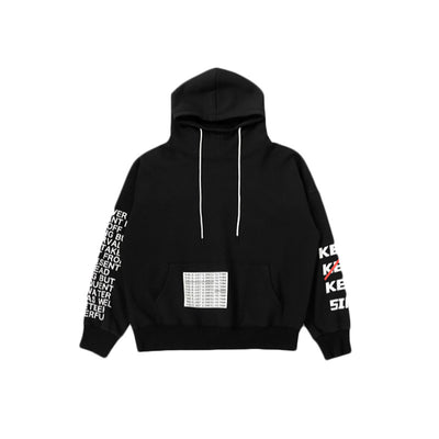 Sudadera Oversized con Capucha y Letras Estampadas en Terciopelo - Image 8