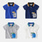 Playera Infantil con Estampado Cartoon y Cuello Solapa