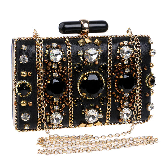 Bolso de Noche con Bordado de Cuentas