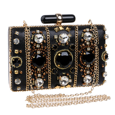 Bolso de Noche con Bordado de Cuentas