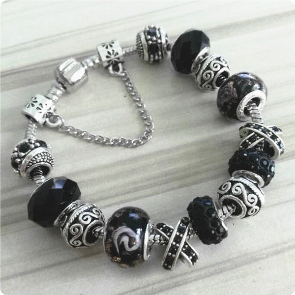 Pulsera de Cristal Artesanal con Cuentas de Vidrio - Image 13