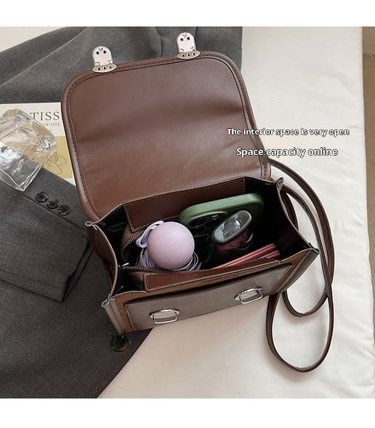 Bolsa Mensajera Cuadrada Texturizada para Mujer - Compacta y Versátil - Image 14