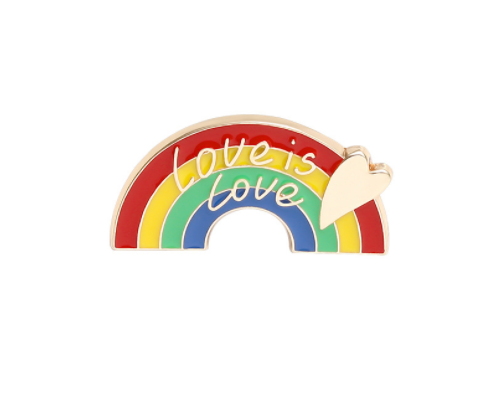 Broche Corazón Arcoíris - Insignia de Amor y Creatividad - Image 9