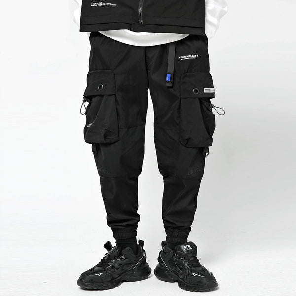 Pantalones Sueltos Hip-Hop con Bolsillos de Herramientas