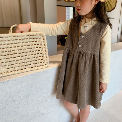 Vestido de Pana para Niñas - Diseño Fresco y Versátil - Image 2