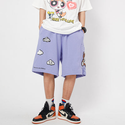 Pantalones Sueltos Estilo Urbano con Estampado para Parejas - Image 3