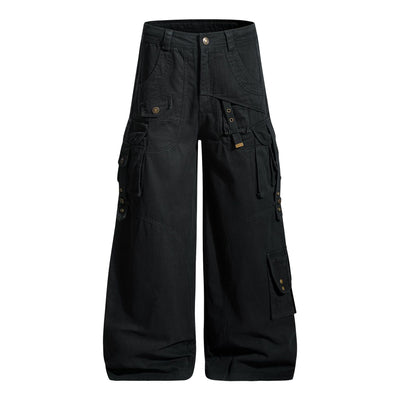 Pantalones Casuales Holgados Estilo Urbano con Bolsillos Múltiples - Image 7