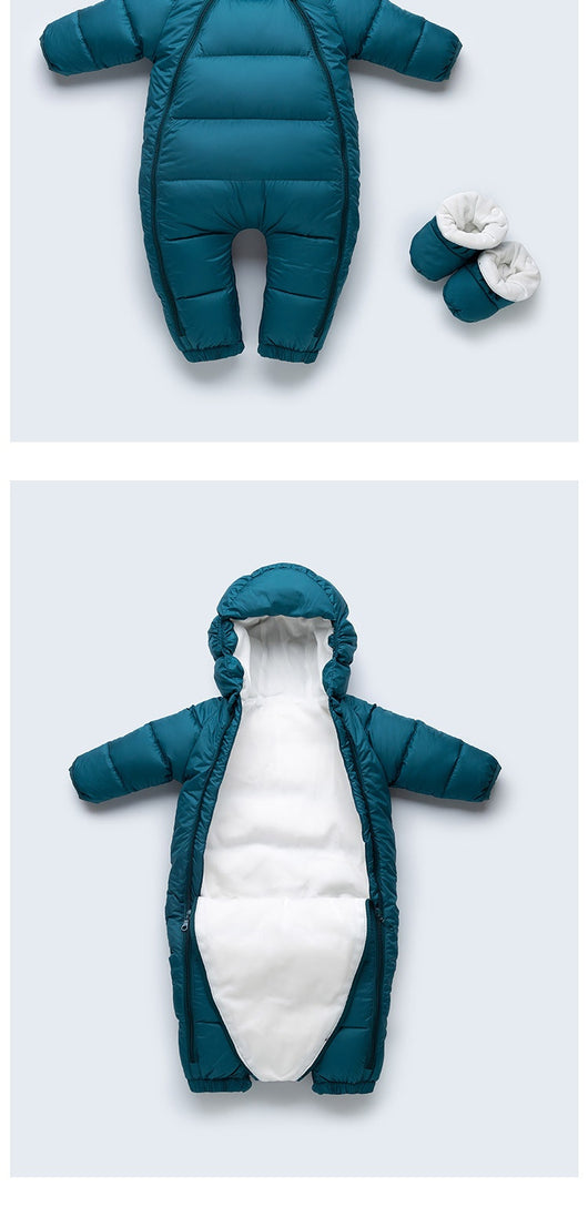 Traje de Invierno Acolchado para Bebé con Relleno de Plumón - Image 10