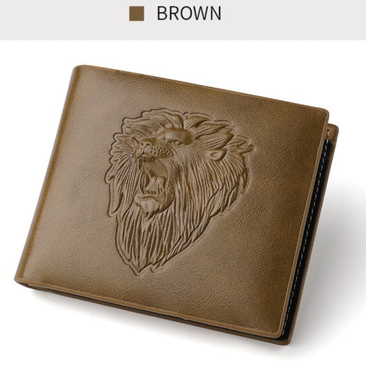 Billetera para Hombre con Patrón de León Grabado - Image 9