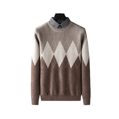 Camisa Térmica Hombre con Efecto Dos Piezas y Imitación Visón - Image 4