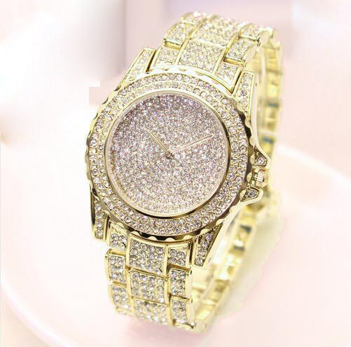 Reloj de Moda Británica con Diamante Simple para Mujer - Banda de Acero Aleado - Image 3