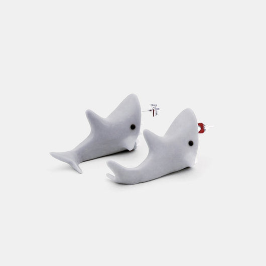 Aretes Tiburones 3D para Mujeres - Joyería Marina Kawaii - Image 6