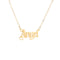 Dorado Letter Angel Necklace Dorado Angel