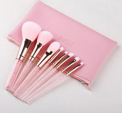 Brocha de Maquillaje Efecto Arenas Movedizas Rosa - Image 5