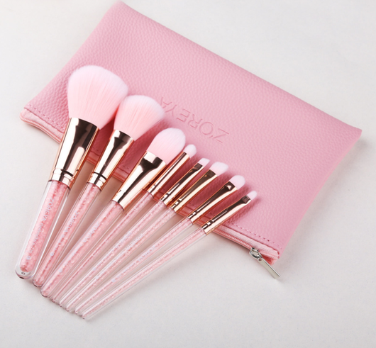 Brocha de Maquillaje Efecto Arenas Movedizas Rosa - Image 5