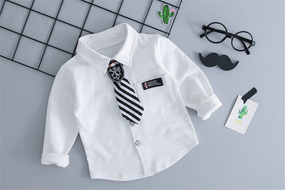 Conjunto de Camisa y Corbata para Niños - Traje de Dos Piezas - Image 4