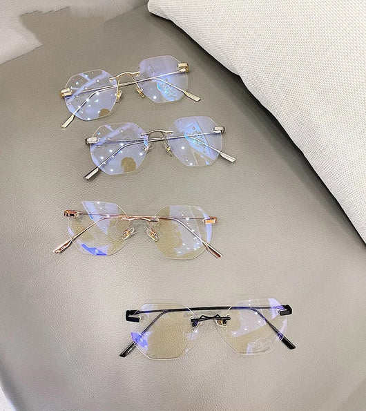 Gafas Sin Marco Doradas - Diseño Elegante para Hombre - Image 4