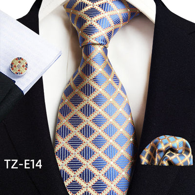 Set de 3 Piezas: Corbata Paisley, Pañuelo de Bolsillo y Gemelos - Image 19
