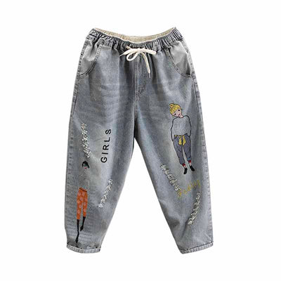 Jeans Casuales para Mujer con Bordado Artesanal - Image 4