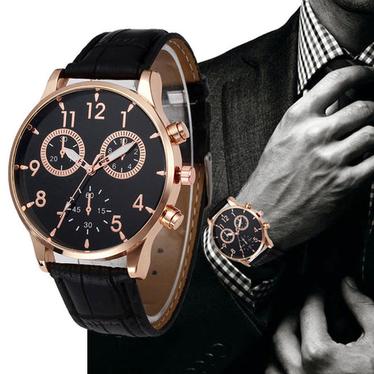Reloj de Pulsera Cuarzo Elegante con Doble Esfera
