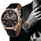 Reloj de Pulsera Cuarzo Elegante con Doble Esfera
