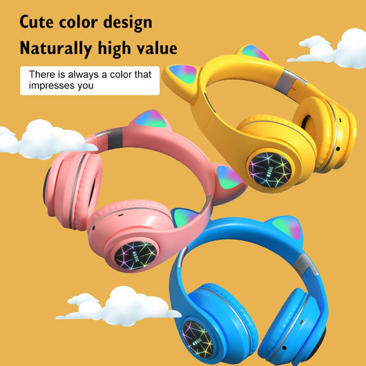 Auriculares Inalámbricos Deportivos con Diseño de Orejas de Gato - Image 6