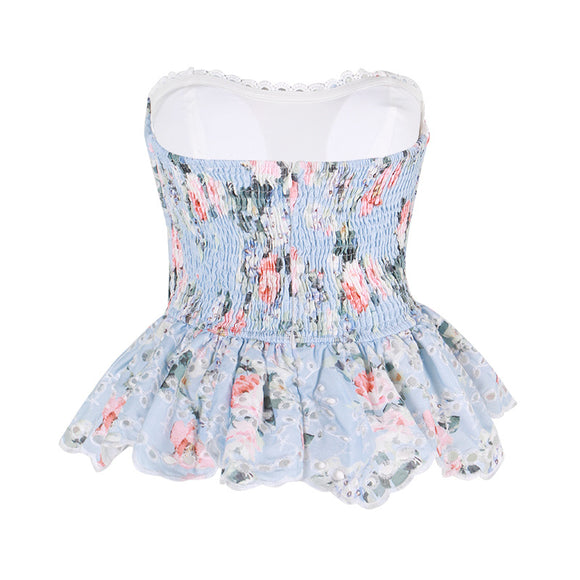 Camisa con Dobladillo Irregular