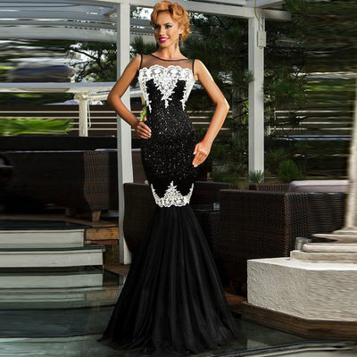 Vestido de Noche Elegante con Lentejuelas y Espalda Descubierta - Image 4