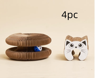 Rascador Ondulado para Gatos - Juguete Desestresante con Cartón Corrugado - Image 10