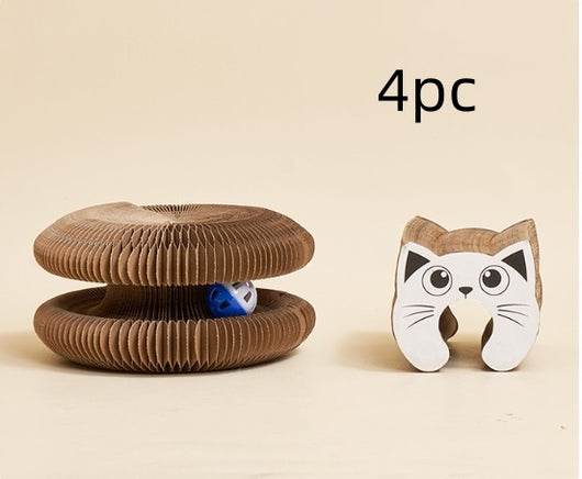 Rascador Ondulado para Gatos - Juguete Desestresante con Cartón Corrugado - Image 10