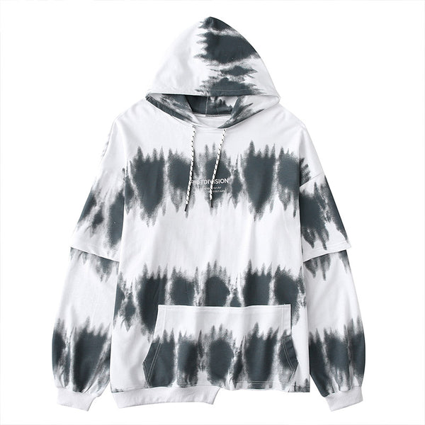 Sudadera Tie-Dye Asimétrica