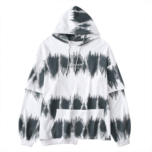 Sudadera Tie-Dye Asimétrica