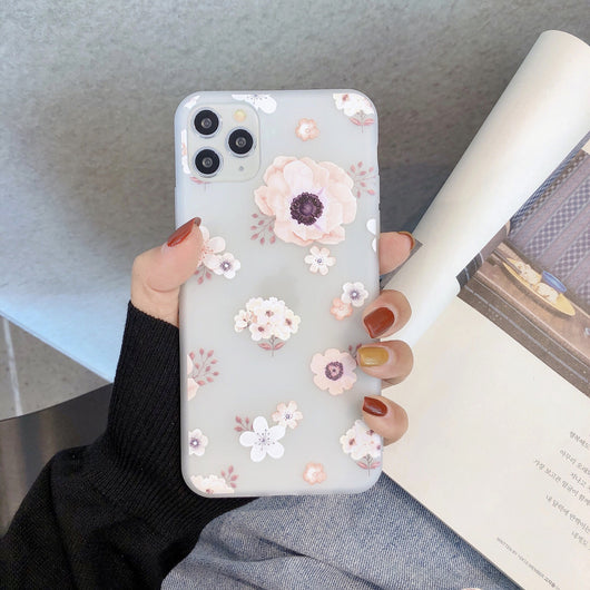 Funda Floral Transparente Creativa para Celular - Image 6