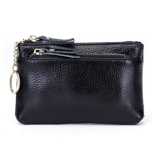 Cartera Compacta de Cuero Genuino con Cierre de Dama - Image 18