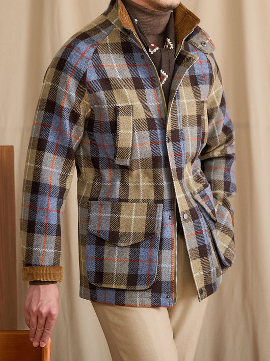 Chaqueta de Caza Slim Fit con Cuello de Pie y Cinturón - Image 12