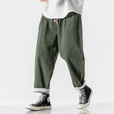 Pantalones Retro de Pierna Ancha Cintura Alta - Image 8
