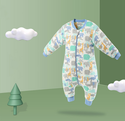 Saco de Dormir para Bebé con Patrón Cartoon y Perneras Separables - Image 13