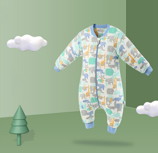 Saco de Dormir para Bebé con Patrón Cartoon y Perneras Separables - Image 13
