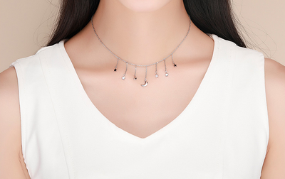 Collar de Plata Ziyun S925 Diseño Exagerado y Moderno para Mujer - Image 6