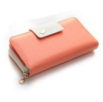 Billetera Retro con Cierre Largo para Mujer - Monedero Clutch con Clip para Billetes - Image 10