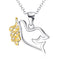 Collar con Colgante de Paloma de la Paz Bañado en Oro con Micro Incrustaciones para Mujer