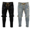 Pantalones Slim Fit Rotos Europeos y Americanos