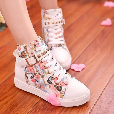 Zapatillas Altas de Lona para Mujer - Cómodas y Versátiles - Image 6