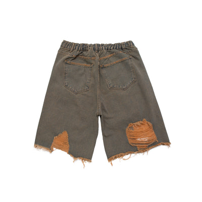 Shorts de Mezclilla Vintage Desgastado para Hombre - Image 18