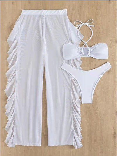 Bikini Entallado de Color Liso para Mujer - Image 11