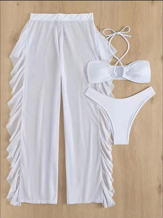 Bikini Entallado de Color Liso para Mujer - Image 11